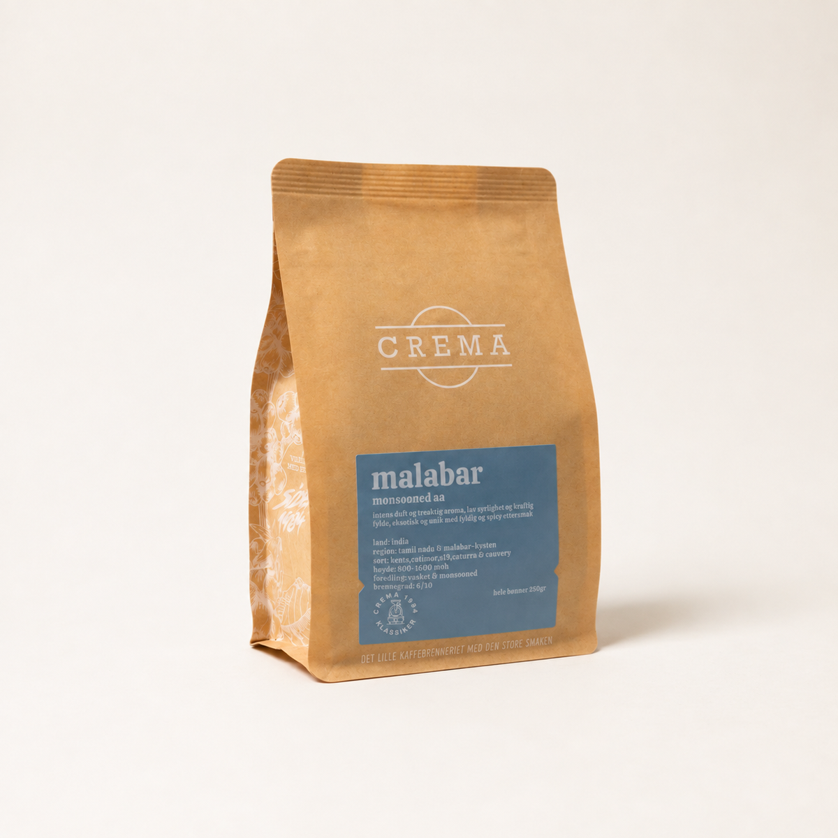 Malabar Monsooned kaffe hele bønner 250 gram