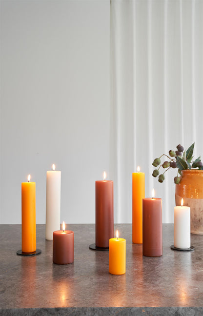 13 Elderflower pillar candles 7x10 cm