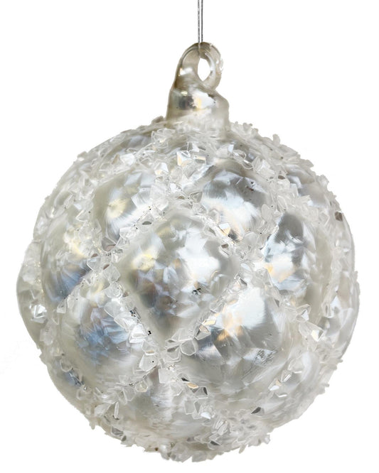 Julekule frost m/glitter