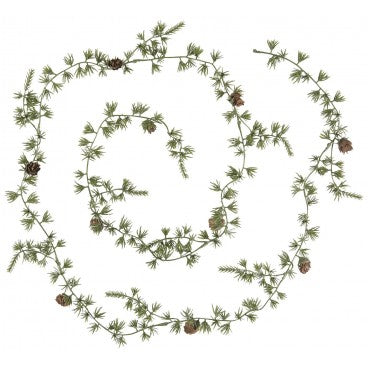 Girlander sedertre m/kongler 180 cm