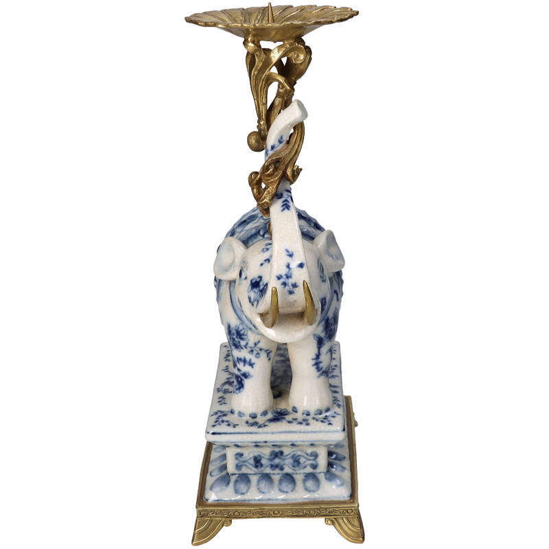 Lysestake Elefant Blå