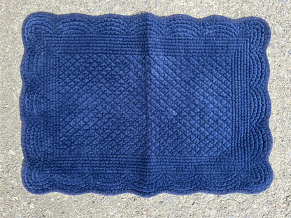 Spisebrikke velour Navy