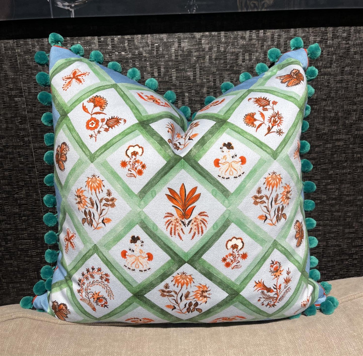 Putetrekk Lucia ciel 45x45 cm