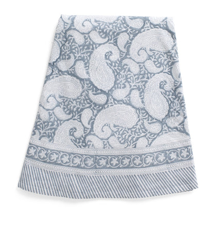 Tablecloth Big Paisley Cashmere Blue round 220 cm
