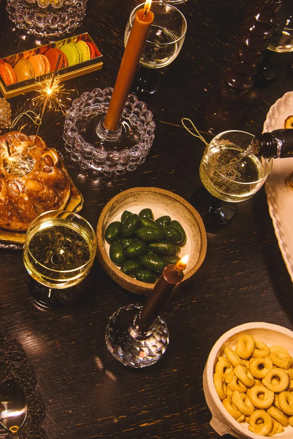 Lumi lysestake krystall 7 cm