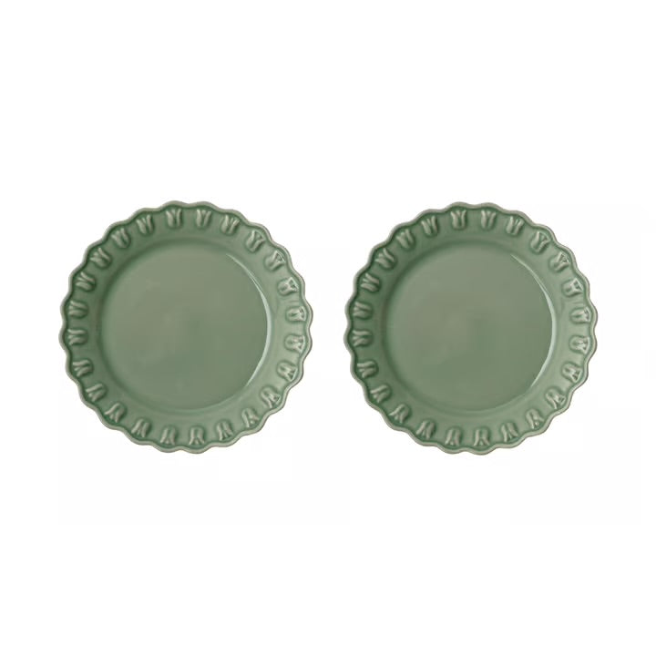 PotteryJo Tulipa tallerken 20 cm 2 stk Verona Green