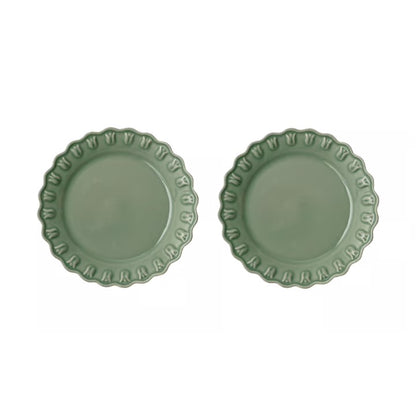 PotteryJo Tulipa tallerken 20 cm 2 stk Verona Green