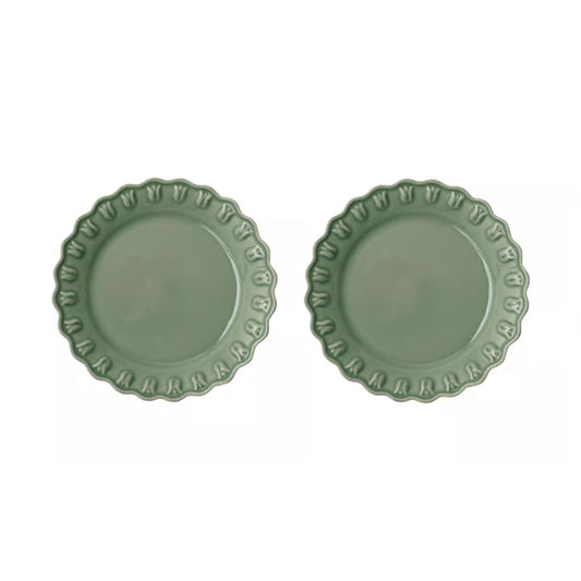 PotteryJo Tulipa tallerken 20 cm 2 stk Verona Green