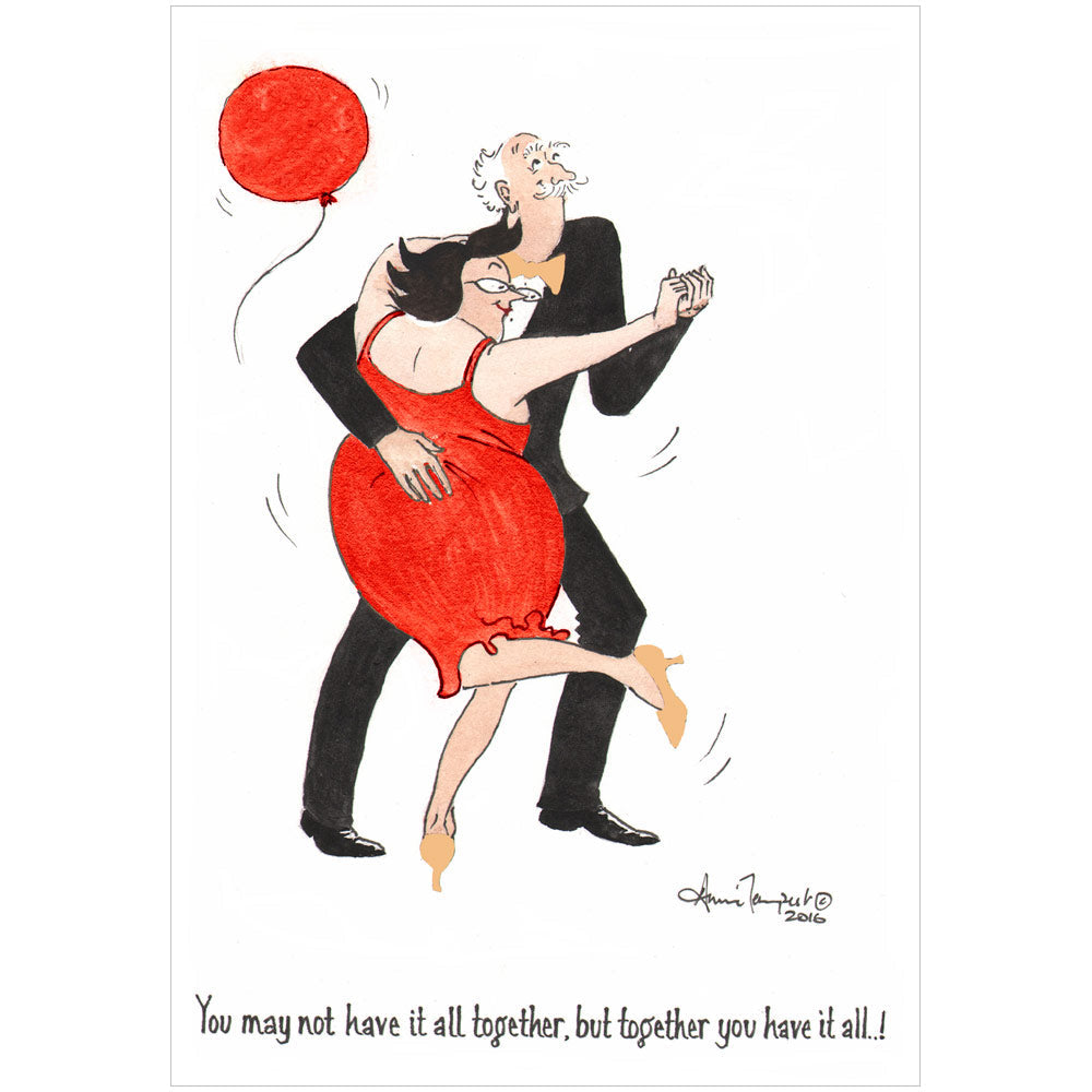 Card w/envelope Dancing couple