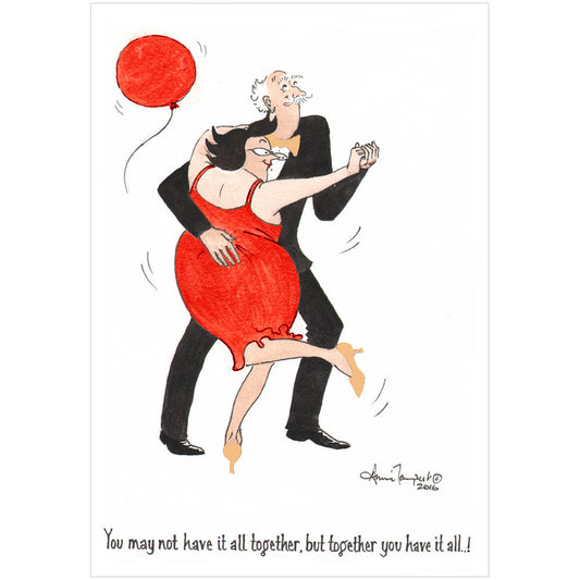 Card w/envelope Dancing couple