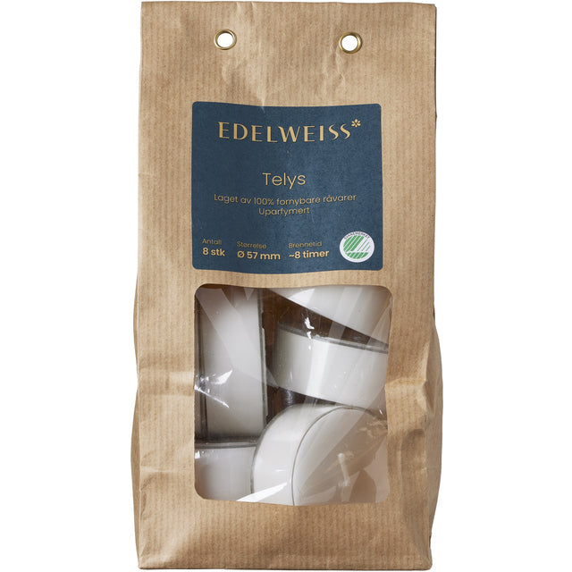 Telys store 100% stearin 8 stk