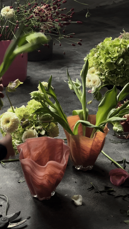 Tess vase rose 19 cm