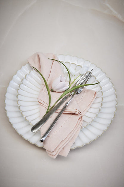 Serviett Angela lys rosa 45x45 cm