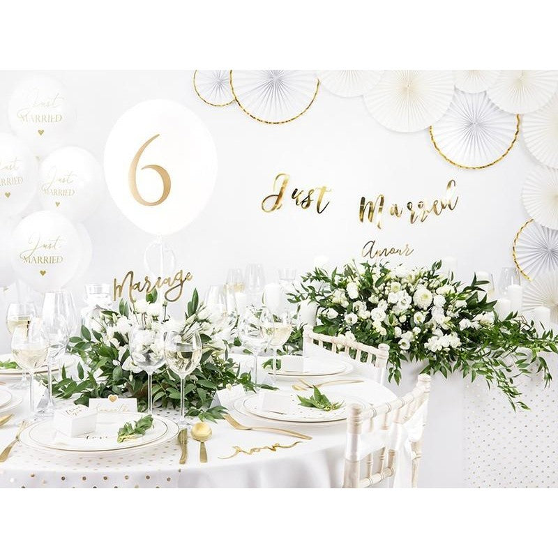 Bordkort gullhjerte 10 stk