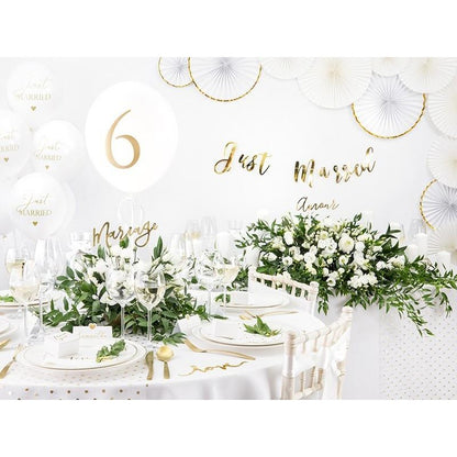 Bordkort gullhjerte 10 stk