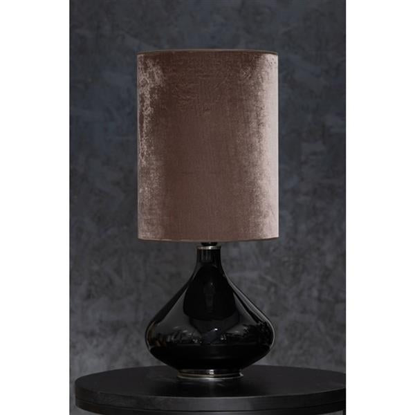 Flavia lampeskjerm Taupe velur 30x40 cm