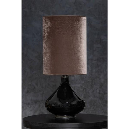 Flavia lampeskjerm Taupe velur 30x40 cm