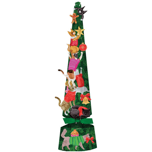 Cats Decorating Tree