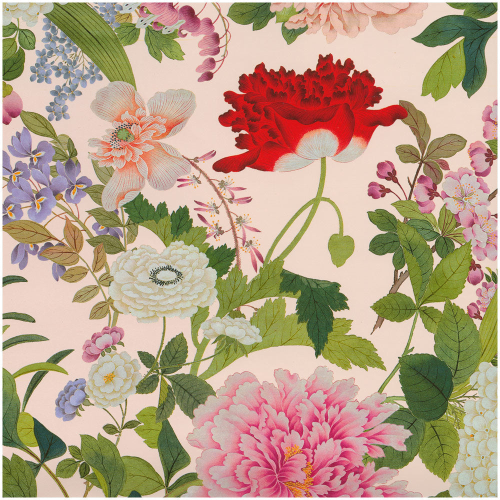 Gavepapir rull Profusion of Flowers Shell Pink 2,4 meter