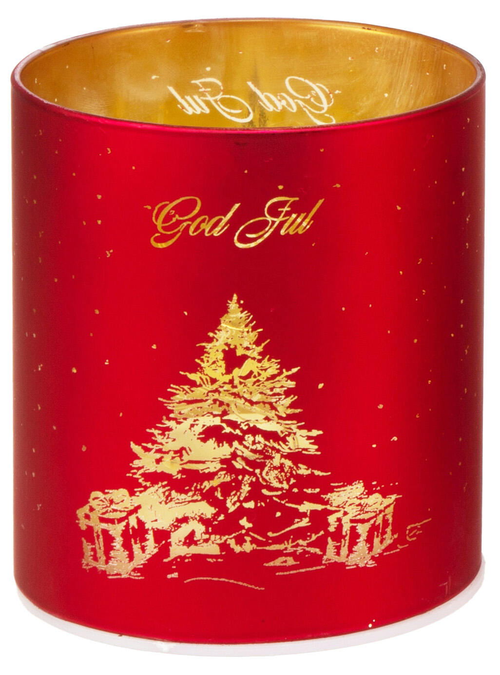 LED lantern Merry Christmas red 9x10 cm