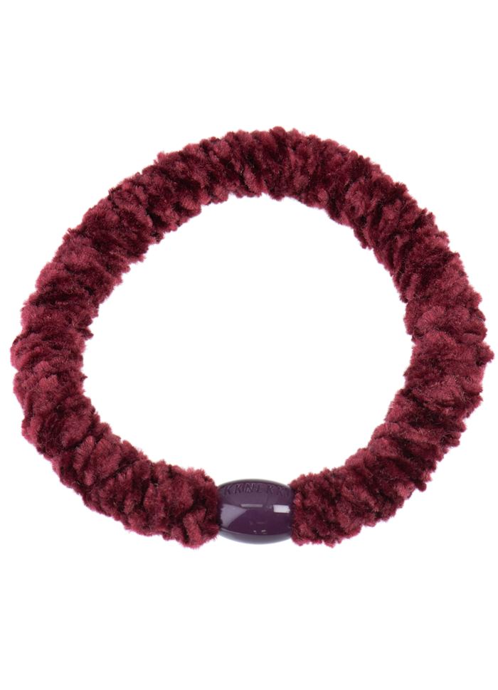 Kknekki hårstrikk Velvet Bordeaux