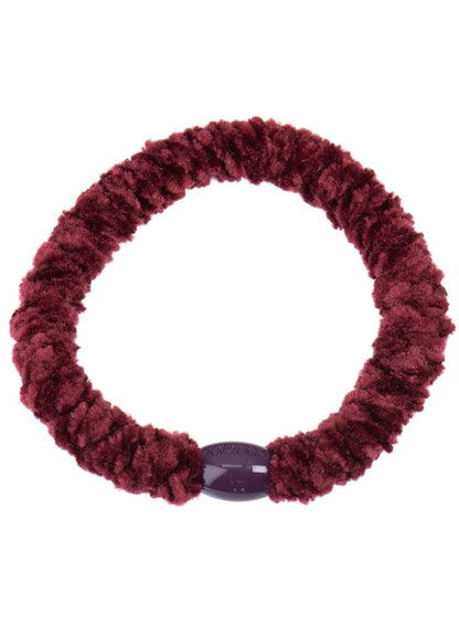 Kknekki hårstrikk Velvet Bordeaux