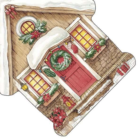 Serviett Lunch Festive House
