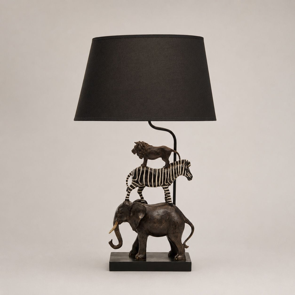 Safari bordlampe m/skjerm 70 cm