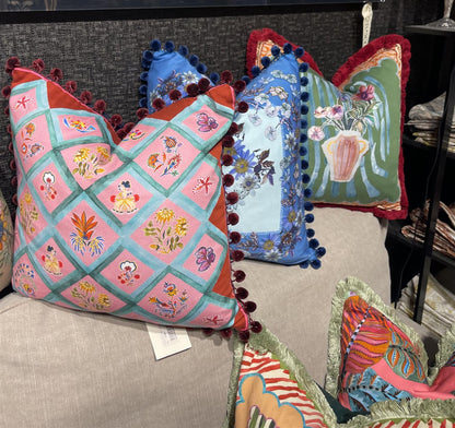 Putetrekk Anastasia blue 45x45 cm