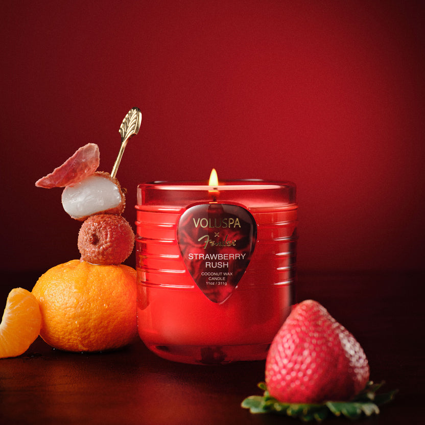 Strawberry Rush Boxed Candle 55 timer