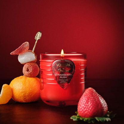 Strawberry Rush Boxed Candle 55 timer
