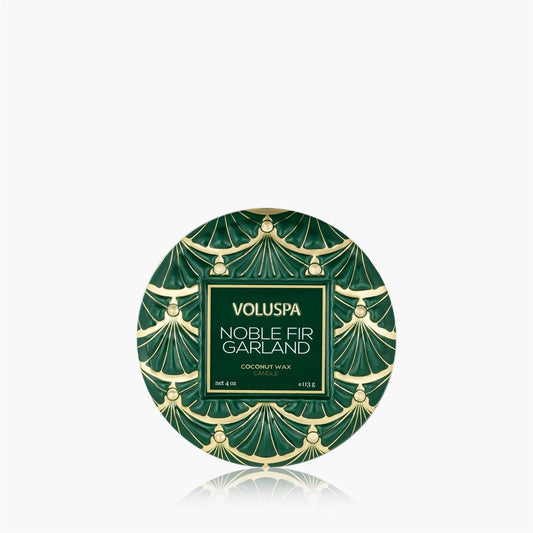 Noble Fir Garland Mini Tin Candle 25 Timer