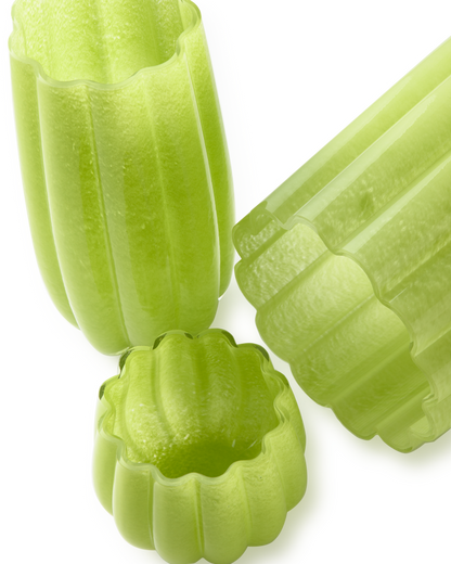 Melon vase green M