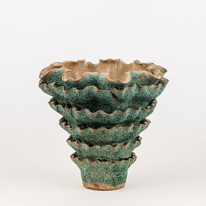 Vase Cab green 30x32 cm