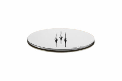 Lysfat blank sølv 9 cm