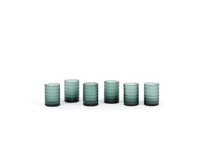 Tealight holder green 9 cm