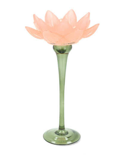 Telysholder vannlilje rosa 25 cm