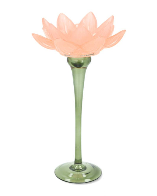 Tealight holder water lily pink 25 cm