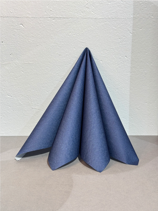 Middagserviett textile touch midnatt blå