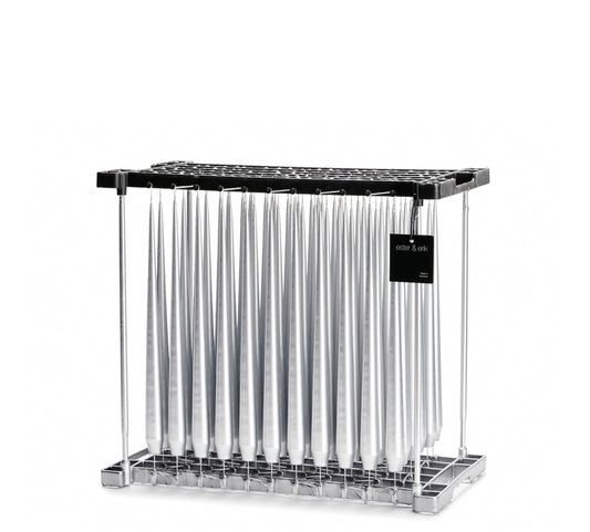 92 Silver Metallic kronelys matt 32 cm