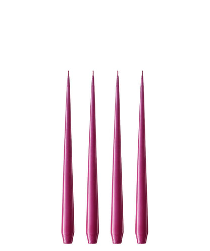 34 Fuchsia Lacquer Candles 32 cm
