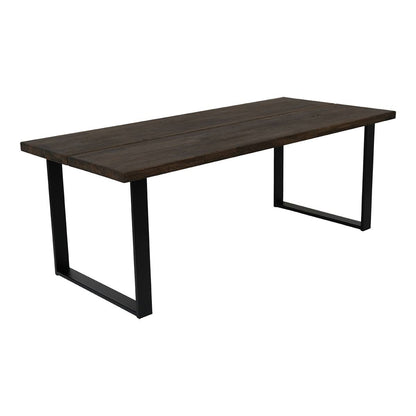 Dining Table Aspen 100x240 cm Smoked Oiled Solid Oak