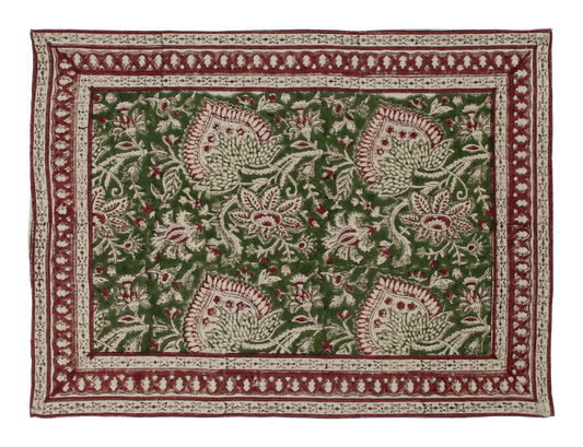 Placemat Oriental green