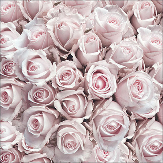 Serviett lunch pastel roses
