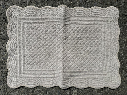 Spisebrikke velour Grey Beige