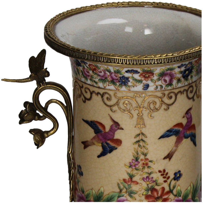 Porcelain vase peach 33 cm
