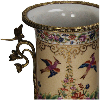Porcelain vase peach 33 cm