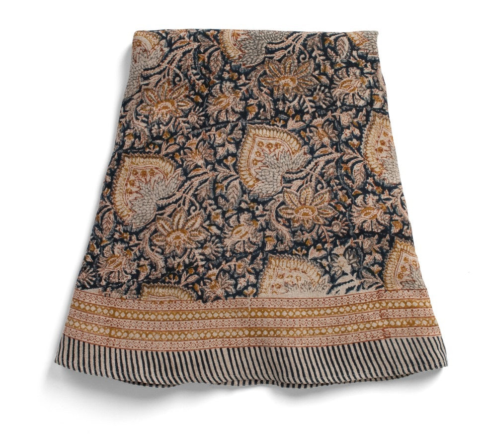 Duk Oriental Navy Blue Rund 220 cm