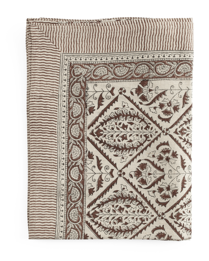 Tablecloth Jaipur Brown 150x230 cm