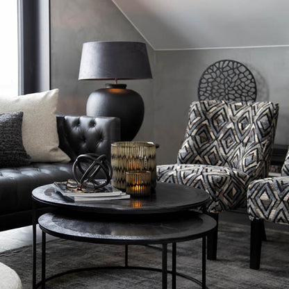 Dekorasjon Flavio svart 65 cm